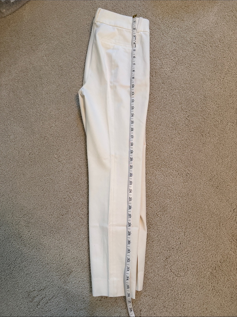 J. Crew Cream Cameron Trousers - Picture 4 of 4
